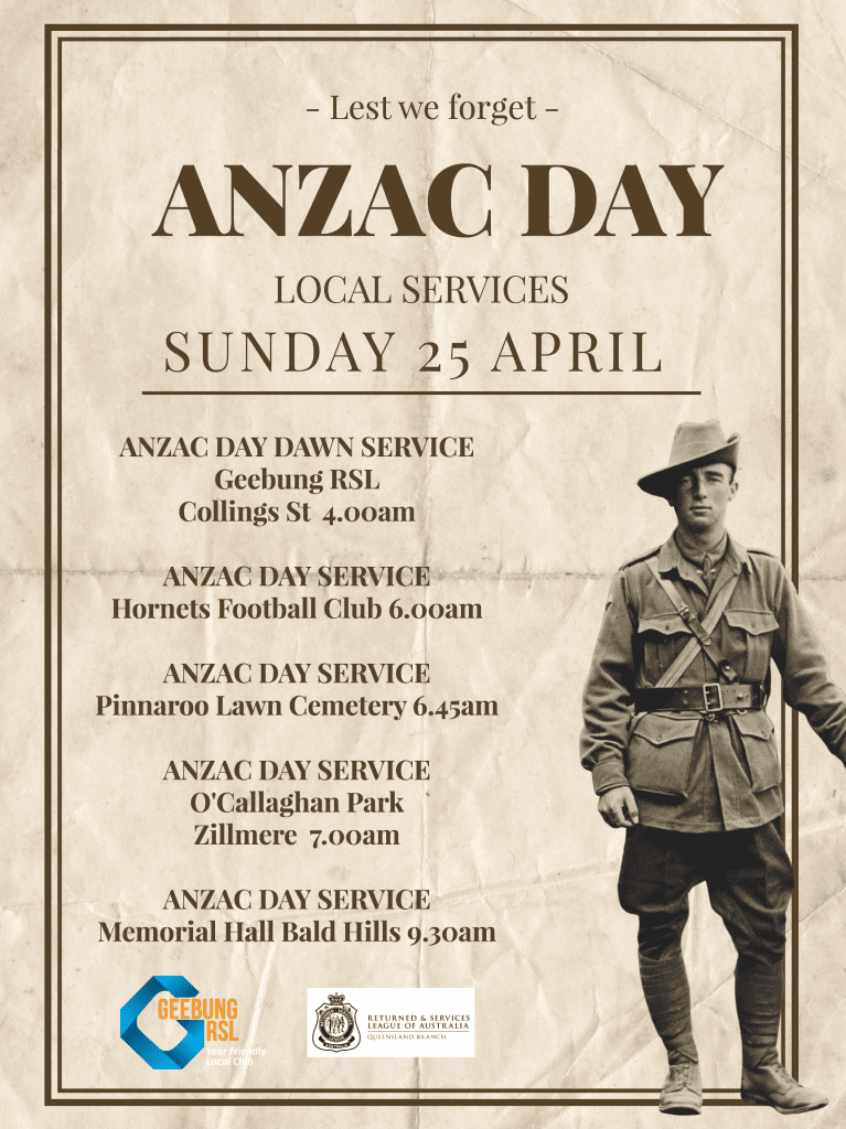 Anzac Day Services Poster457610