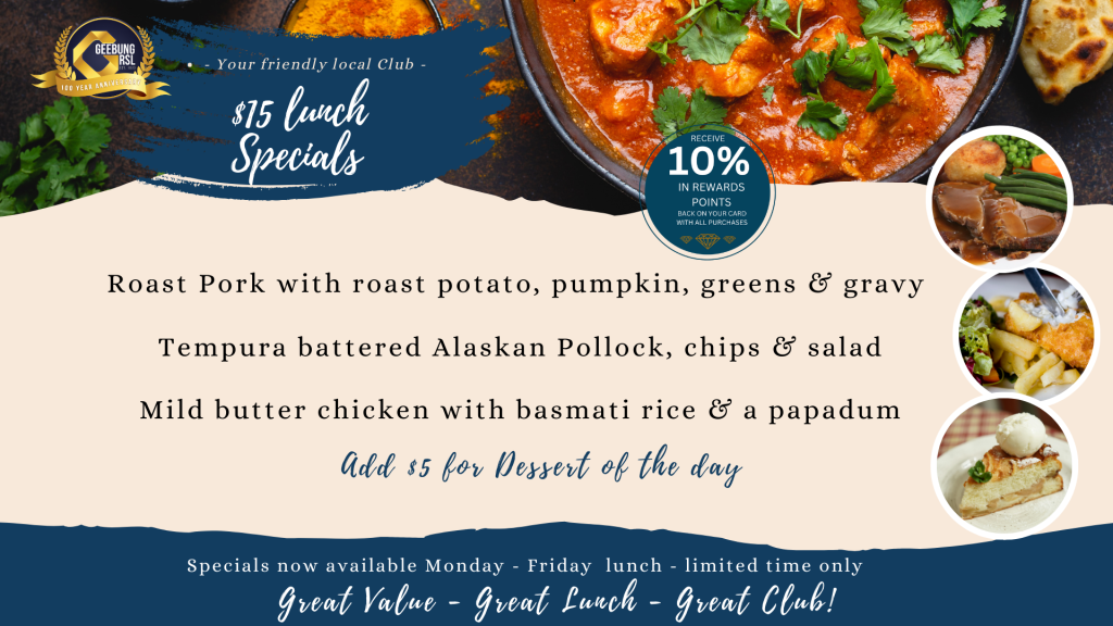 $15 Lunch Specials Element (presentation)