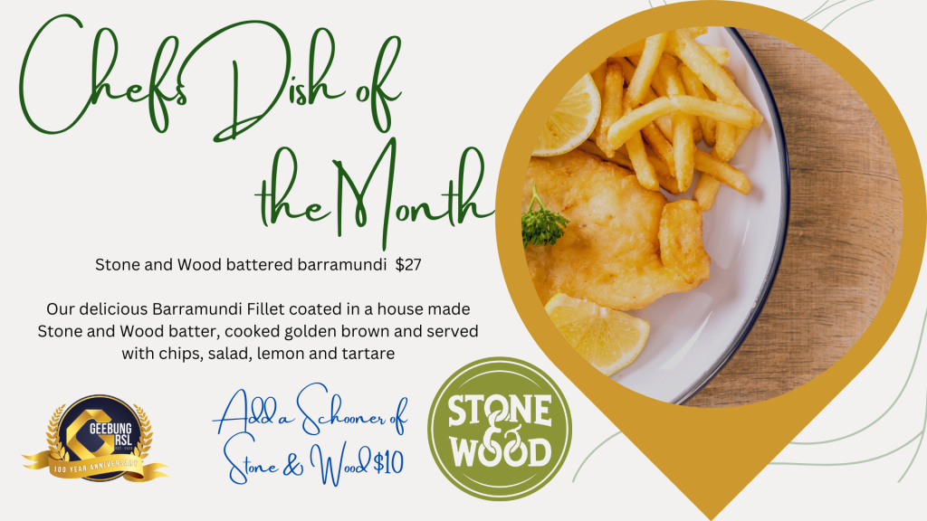 March 25 Battered Barra Chefs Dish Of The Month (presentation)