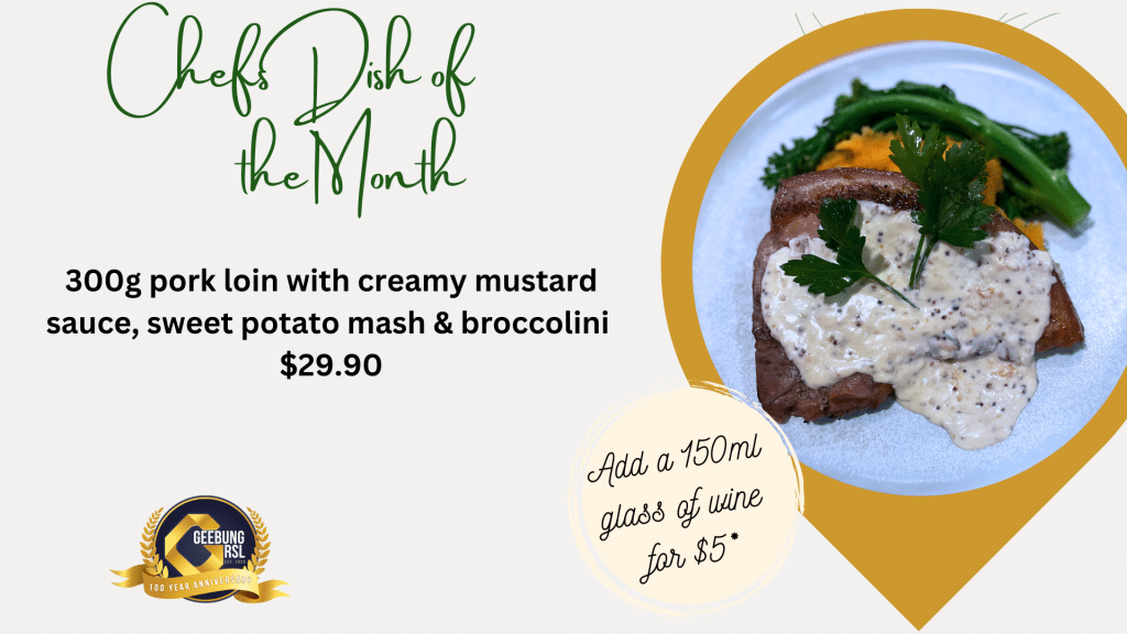 May 25 Pork Loin Chefs Dish Of The Month (presentation)
