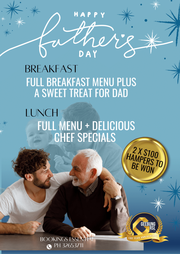 Fathers Day The Cove 2025 (flyer (a4))