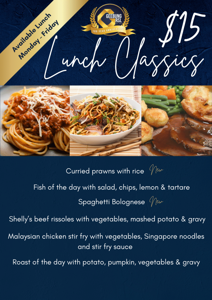 $15 Lunch Classics(2)