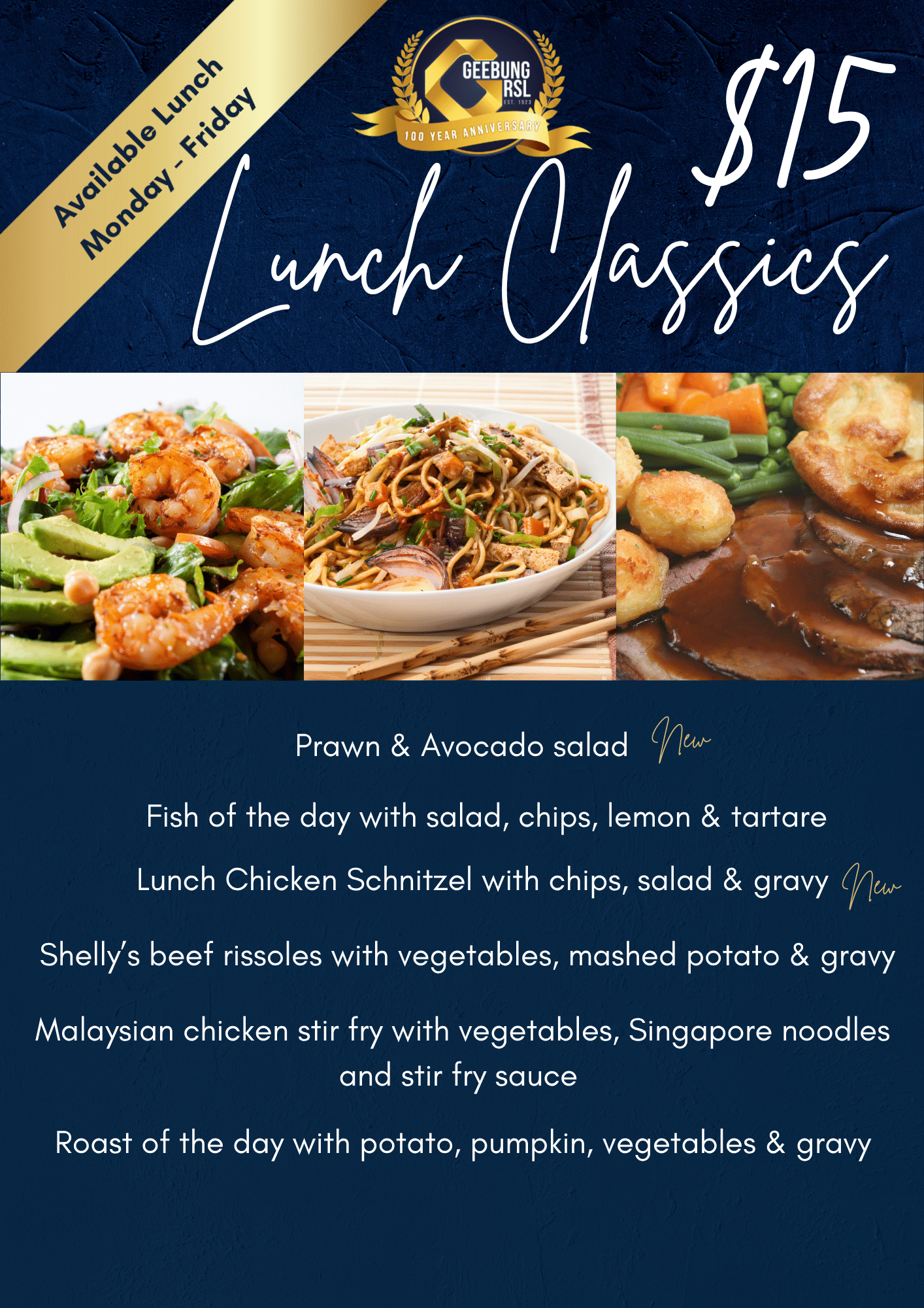 $15 Lunch Classics(4)